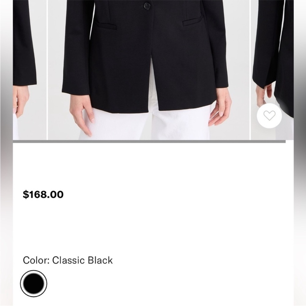 Like New SPANX The Perfect Collarless Oversize Ponte Knit Blazer Black Size 2X - Picture 9 of 10
